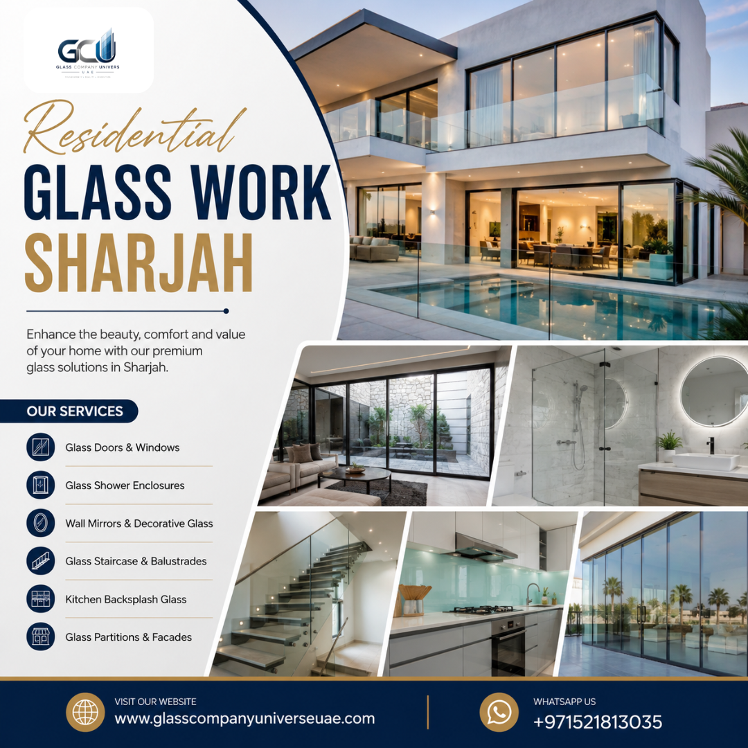 Residential Glass Work Sharjah