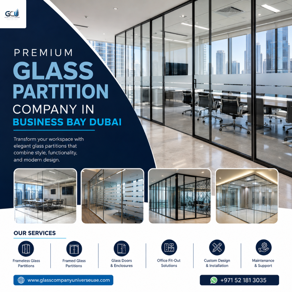 Glass partition company in Business Bay Dubai