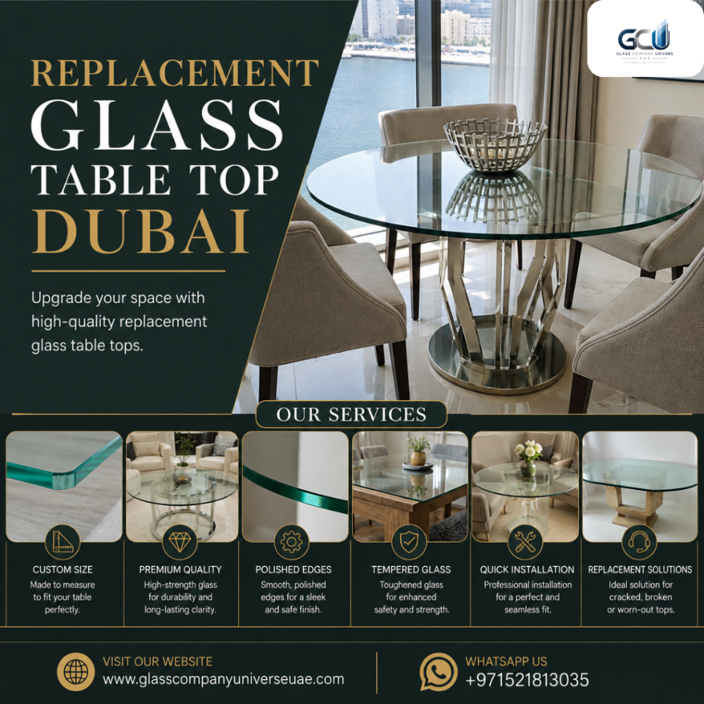 Replacement Glass Table Top Dubai