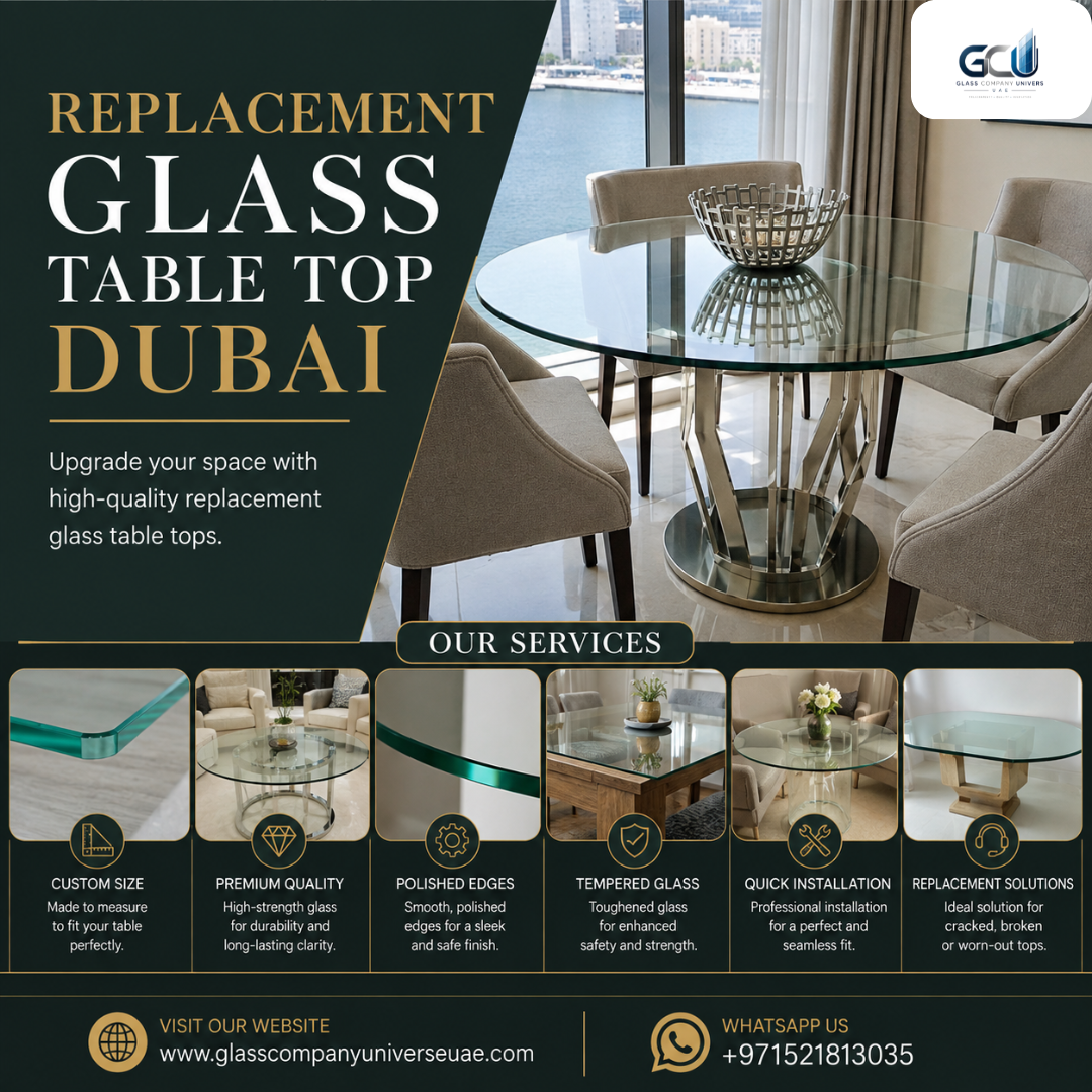 Replacement Glass Table Top Dubai