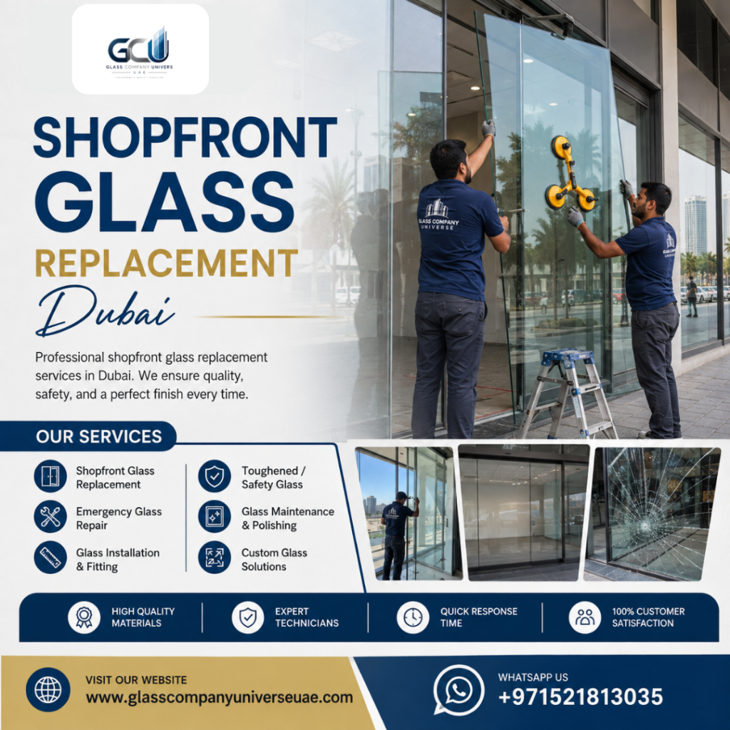 Shopfront Glass Replacement Dubai
