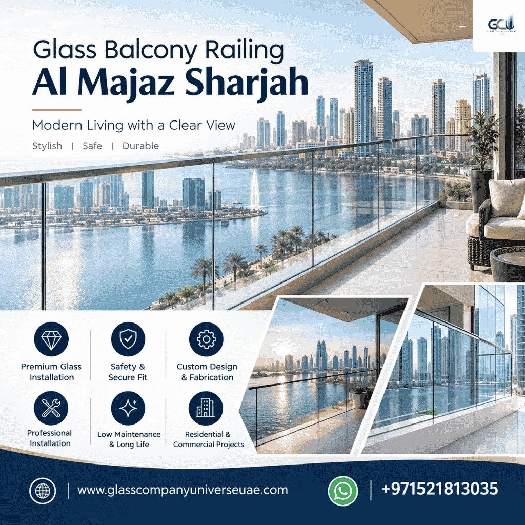 Glass Balcony Railing Al Majaz Sharjah