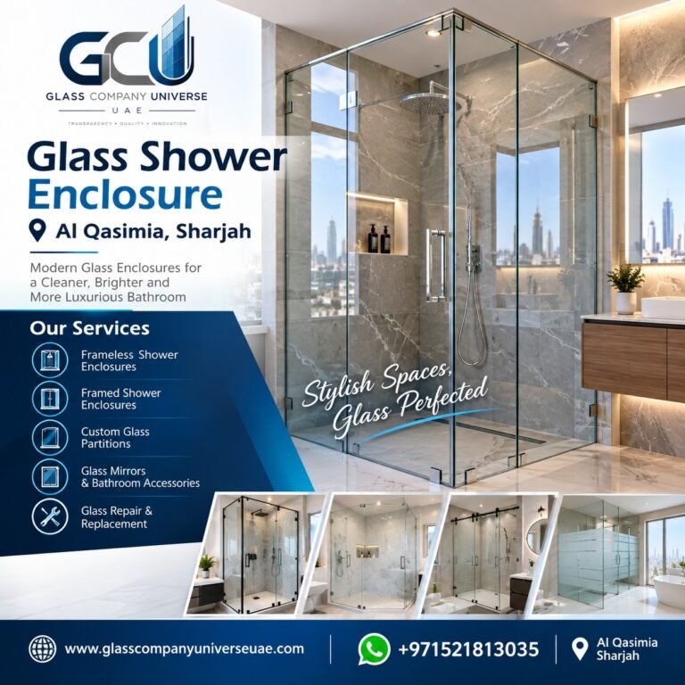 Glass shower enclosure Al Qasimia Sharjah